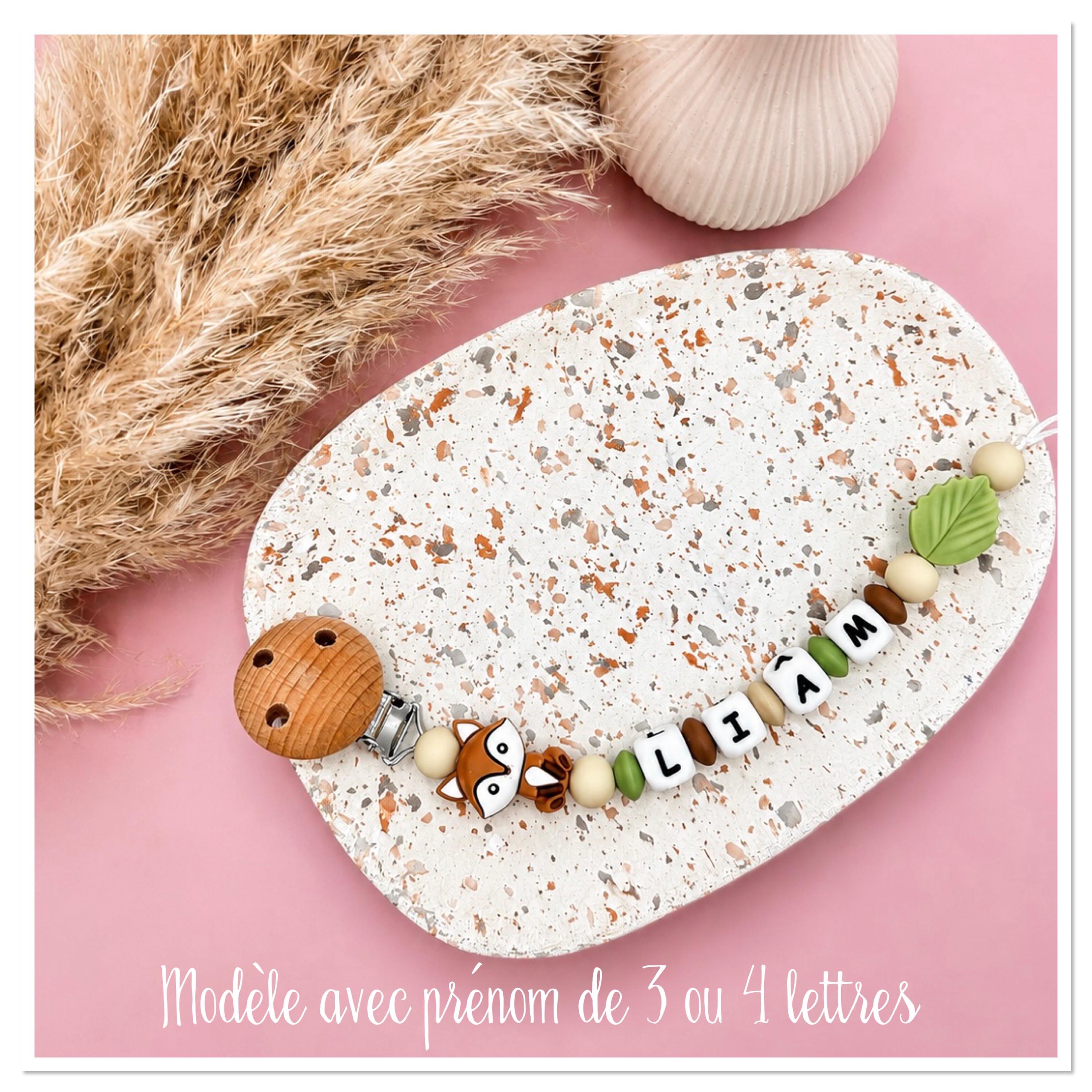 Modèle "MARIUS" - attache tétine renard