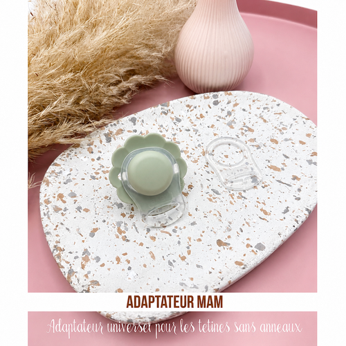 Modèle "ANAÏS" - Attache tétine fleur de lotus